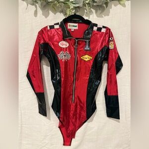 Tipsy Elves Red and Black Racing Bodysuit